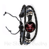 Gothic Pendant Satanism Evil bracelet