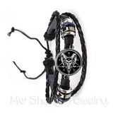 Gothic Pendant Satanism Evil bracelet