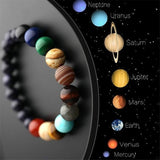Natural Stone Planets Men And Women Bracelet