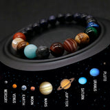 Natural Stone Planets Men And Women Bracelet