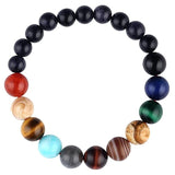 Natural Stone Planets Men And Women Bracelet