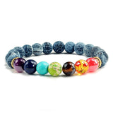 Natural Stone Planets Men And Women Bracelet