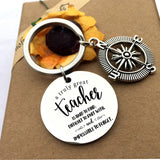 Teacher Keychains A Truly Great Teacher Is Hard To Find Pendant Keyring Jewelry for Teachers Day Gift