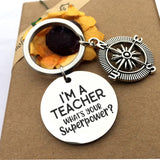 Teacher Keychains A Truly Great Teacher Is Hard To Find Pendant Keyring Jewelry for Teachers Day Gift